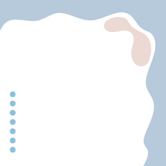 Obraz premium modern frame and border with abstract shape for media social post and product 