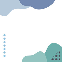 Obraz premium modern frame and border with abstract shape for media social post and product 