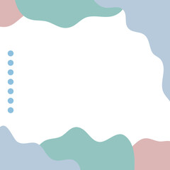 Obraz premium modern frame and border with abstract shape for media social post and product 