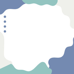 modern frame and border with abstract shape for media social post and product 