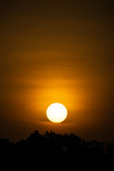 sunset in the sky