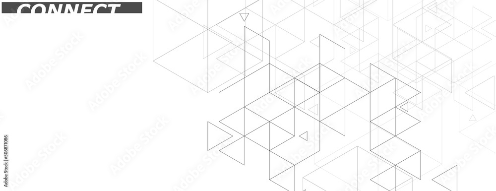 Fototapete abstract hexagons design. honeycomb pattern on white background. vector connet polygonal shapes