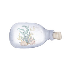 Nautical items in a bottle