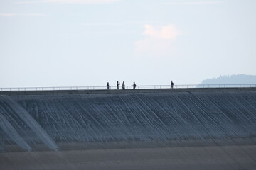 tall windmill with beautiful nature