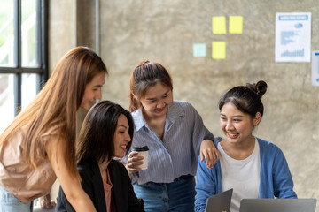 Startup business team. Meeting Corporate Success Brainstorming Teamwork Concept.