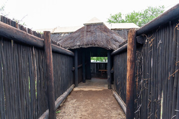 A small bird hide in the Kruger park, South Africa.