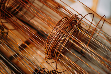 Fototapeta na wymiar rusty wire mesh