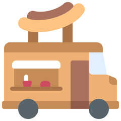 Hot Dog Van Icon