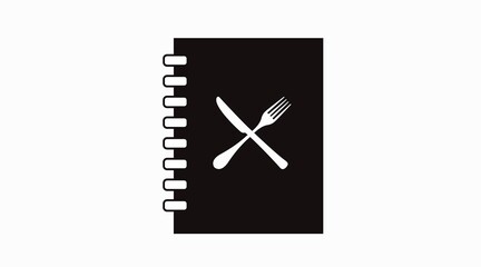 Vector Isolated Illustration of a Menu. Black and White Menu Icon