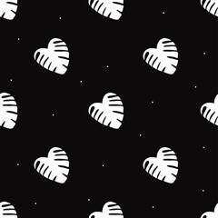 Vector flat hand drawn seamless pattern