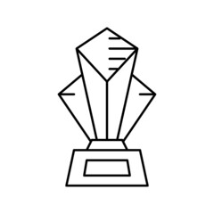 award championship line icon vector illustration
