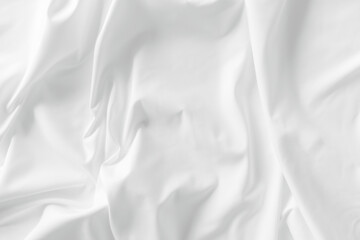 White fabric. luxurious white fabric texture background. Creases of satin, silk, and cotton.