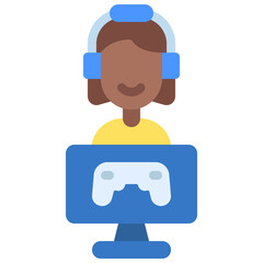Female Gamer Icon