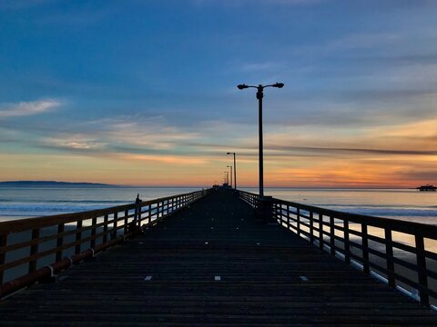 pier in the sunset © Sabrina