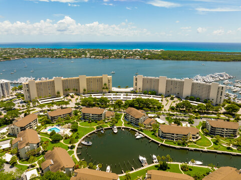 Residential condominiums in Palm Beach Florida an upscale area in South Florida