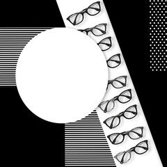 okulary flatlay optyk optyka glass soczewki przeciwsłoneczne ramki oprawki  - obrazy, fototapety, plakaty