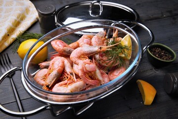Shrimps cooked