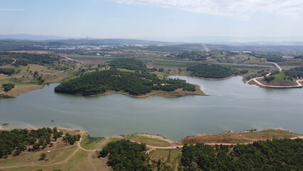 Gebze Denizli Pond Shot On Drone