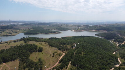 Gebze Denizli Pond Shot On Drone