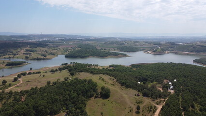 Gebze Denizli Pond Shot On Drone