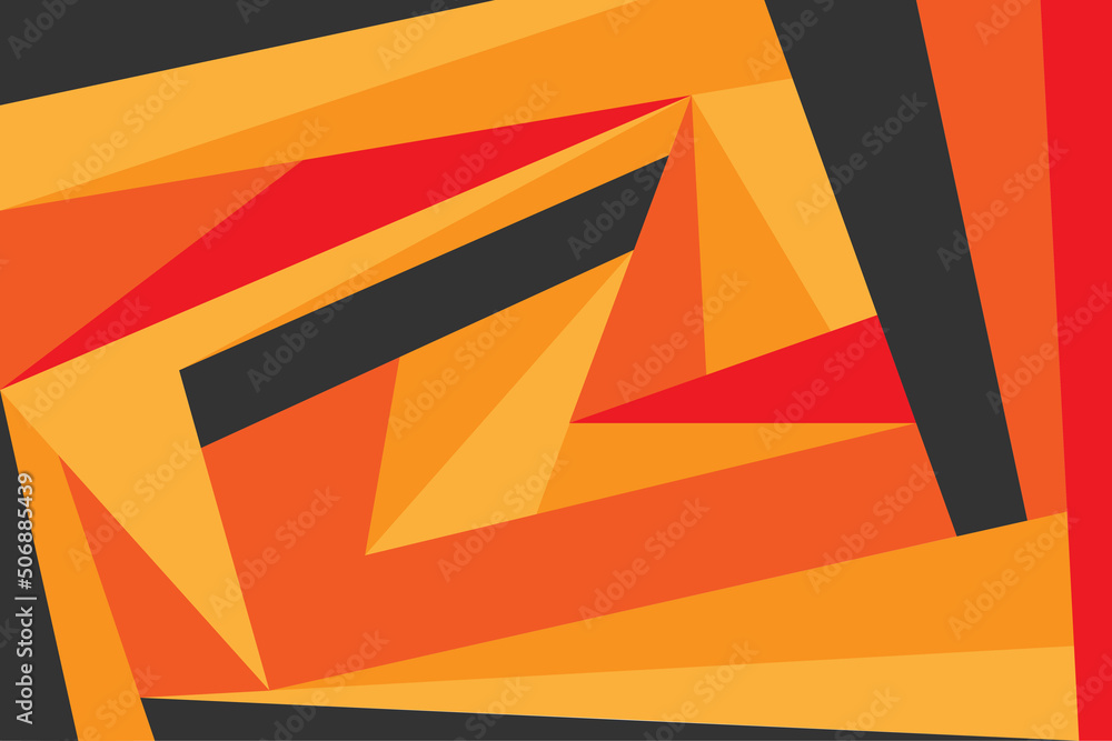 Poster abstract background with gradient illusionist pattern