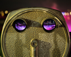 binoculars waterfall