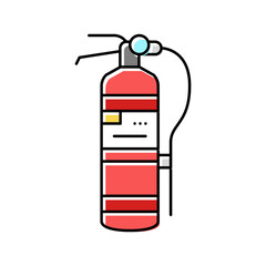extinguisher tool color icon vector illustration