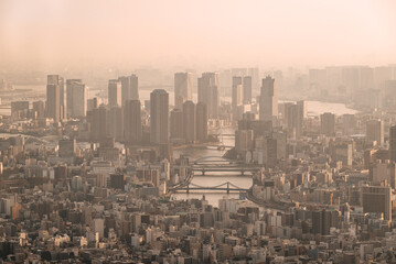The South of Tokyo as seen from the Skytree Tower