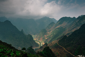 The Ha Giang Valley in the Northem Vietnam