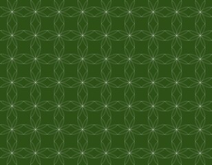 線で描いたお花のシンプルパターン背景