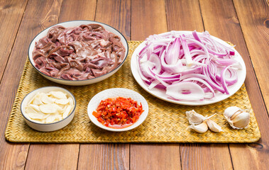 Sichuan-style home cooking - fried pork liver with onions