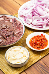 Sichuan-style home cooking - fried pork liver with onions