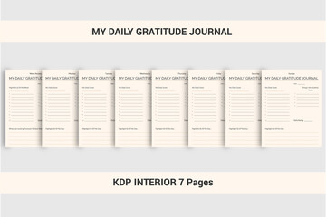 Fototapeta na wymiar My Daily Gratitude Journal 