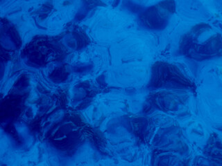 Fototapeta na wymiar Close up of a calm water surface. Abstract nature background. Various shades of gray and blue.
