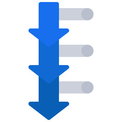 Down Arrows Icon