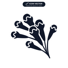 cloves icon symbol template for graphic and web design collection logo vector illustration