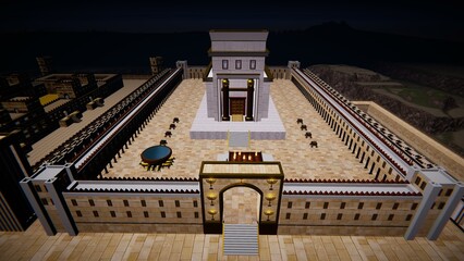 Solomon Temple at night