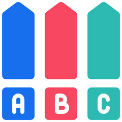 Upside Down Ribbons Icon