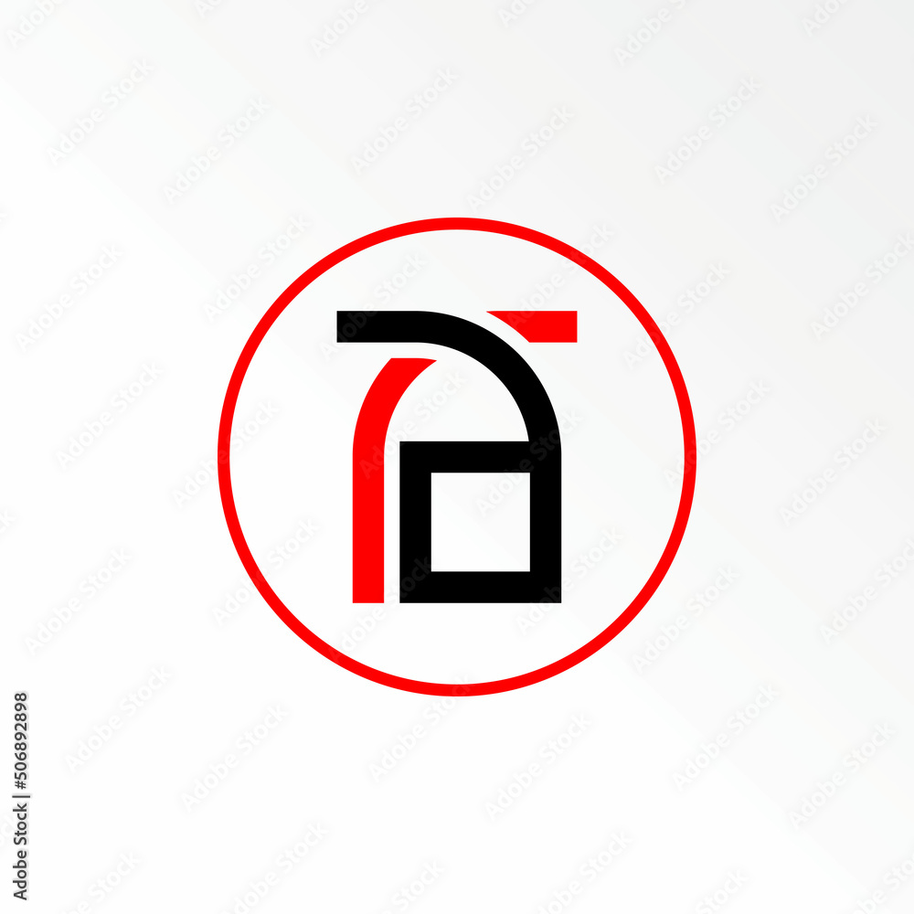 Poster unique letter or word ar or ra font on flip position image graphic icon logo design abstract concept