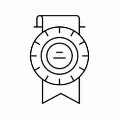 reward sportive tournament line icon vector illustration