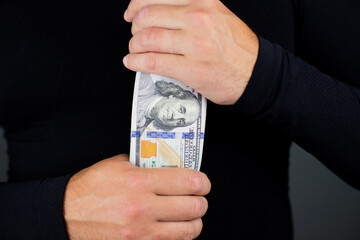 money dollars in men's hands