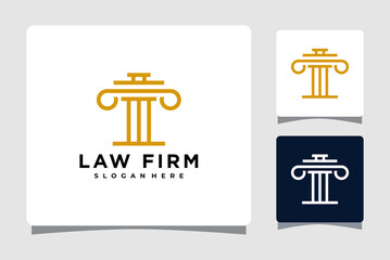 Law Firm Pillar Logo Template Design Inspiration