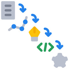 Waterfall Process Icon