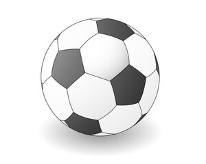 soccer ball isolated on white background - vector