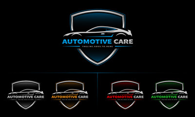Car logo, auto detailing logo, automotive logo. Sports vehicle vector illustration, sports vehicle icon	
