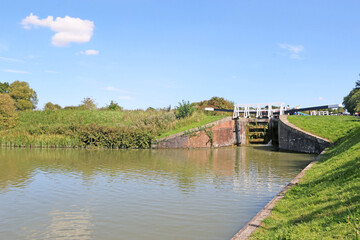 	
Caen Hill canal locks, Devizes, England	