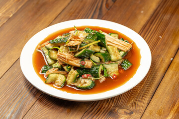 Northeastern side dishes, cold salad, yuba