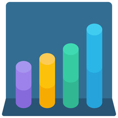Round Bar Chart Icon