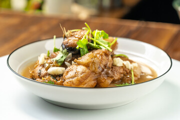 Special home-cooked dish braised monkfish cooking process