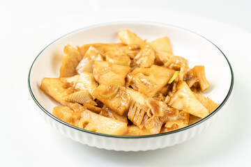 Braised winter bamboo shoots with local specialties